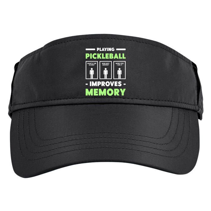 Playing Pickleball Improves Memory Dink Player TShirt Adult Drive Performance Visor