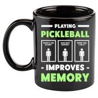 Playing Pickleball Improves Memory Dink Player TShirt 11oz C Handle Ceramic Mug