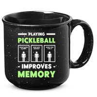 Playing Pickleball Improves Memory Dink Player TShirt 15oz Campfire Ceramic Mug