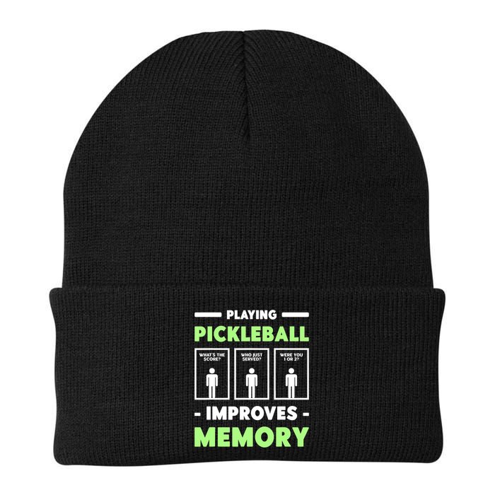 Playing Pickleball Improves Memory Dink Player TShirt Beanie