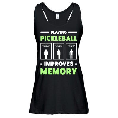 Playing Pickleball Improves Memory Dink Player TShirt Ladies Essential Flowy Tank