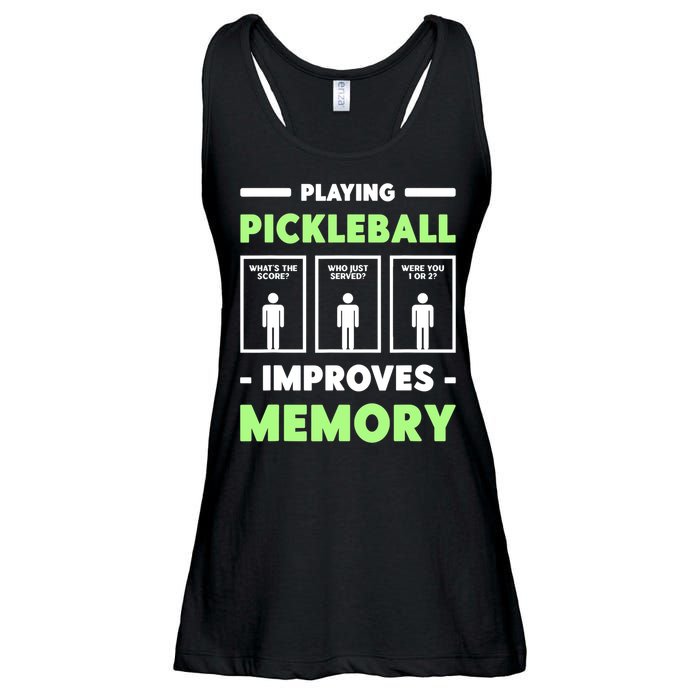 Playing Pickleball Improves Memory Dink Player TShirt Ladies Essential Flowy Tank