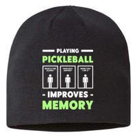 Playing Pickleball Improves Memory Dink Player TShirt Sustainable Beanie