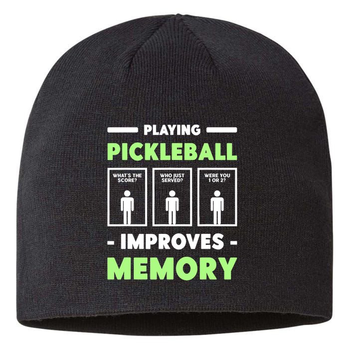 Playing Pickleball Improves Memory Dink Player TShirt Sustainable Beanie