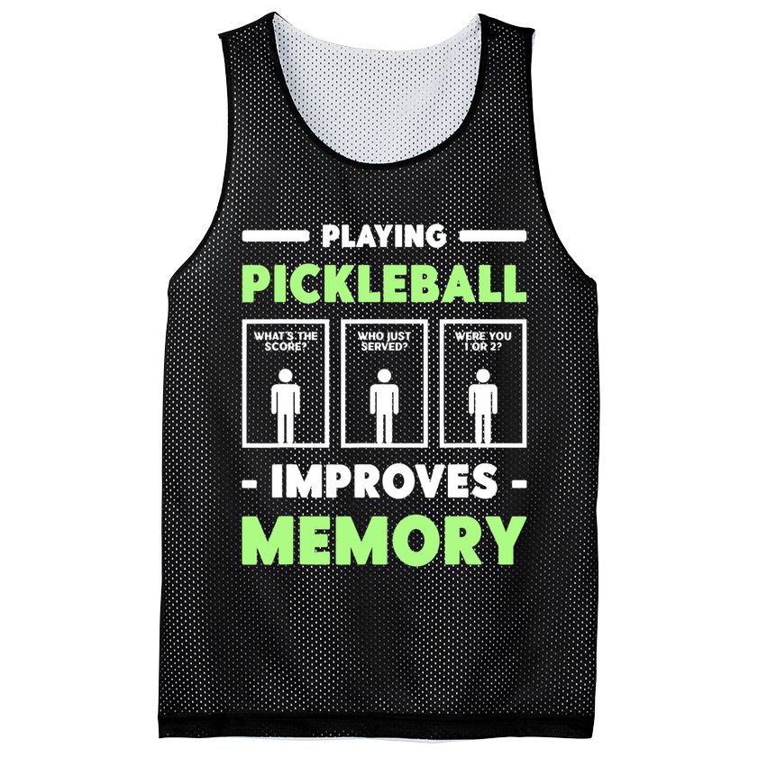 Playing Pickleball Improves Memory Dink Player TShirt Mesh Reversible Basketball Jersey Tank