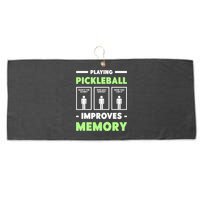 Playing Pickleball Improves Memory Dink Player TShirt Large Microfiber Waffle Golf Towel