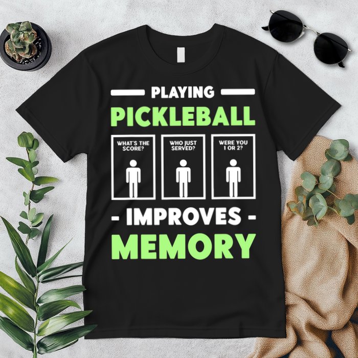 Playing Pickleball Improves Memory Dink Player TShirt Premium T-Shirt