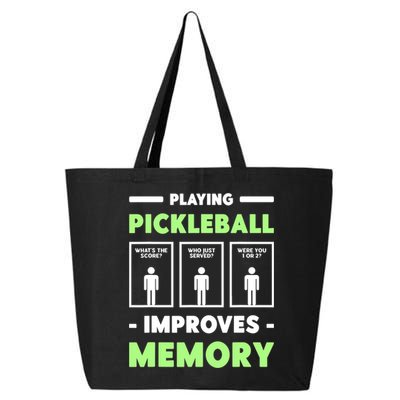 Playing Pickleball Improves Memory Dink Player TShirt 25L Jumbo Tote