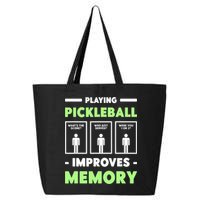 Playing Pickleball Improves Memory Dink Player TShirt 25L Jumbo Tote