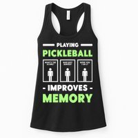Playing Pickleball Improves Memory Dink Player TShirt Womens Tank Top