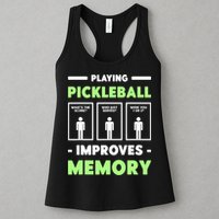 Playing Pickleball Improves Memory Dink Player TShirt Womens Tank Top