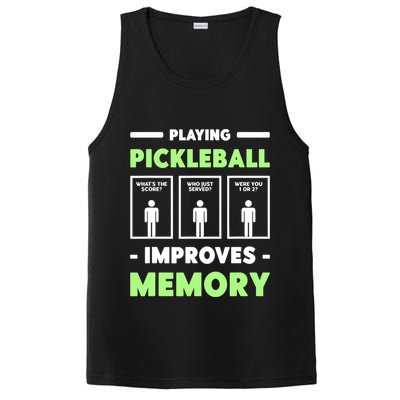 Playing Pickleball Improves Memory Dink Player TShirt PosiCharge Competitor Tank