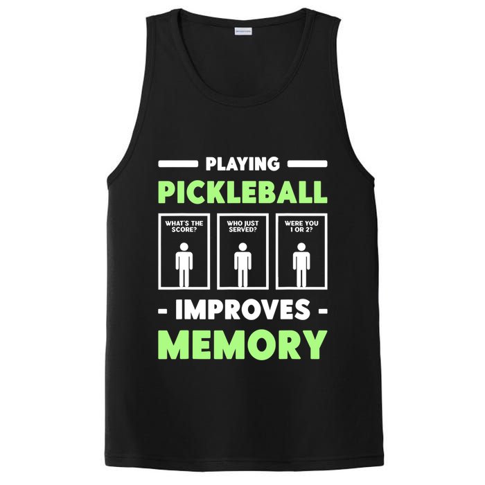 Playing Pickleball Improves Memory Dink Player TShirt PosiCharge Competitor Tank