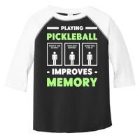 Playing Pickleball Improves Memory Dink Player TShirt Toddler Fine Jersey T-Shirt