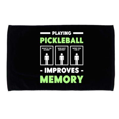 Playing Pickleball Improves Memory Dink Player TShirt Microfiber Hand Towel