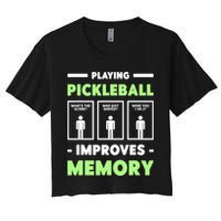 Playing Pickleball Improves Memory Dink Player TShirt Crop Top