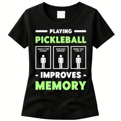 Playing Pickleball Improves Memory Dink Player TShirt Womens T-Shirt