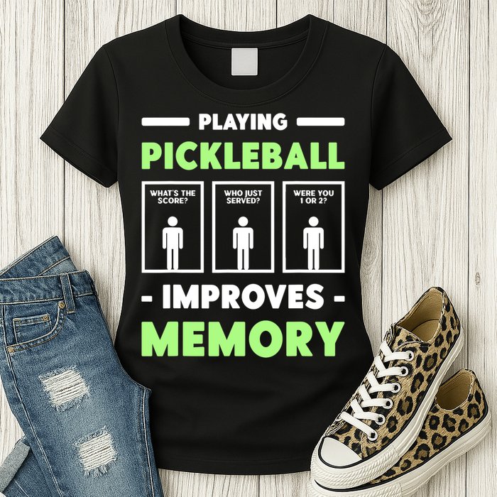 Playing Pickleball Improves Memory Dink Player TShirt Womens T-Shirt