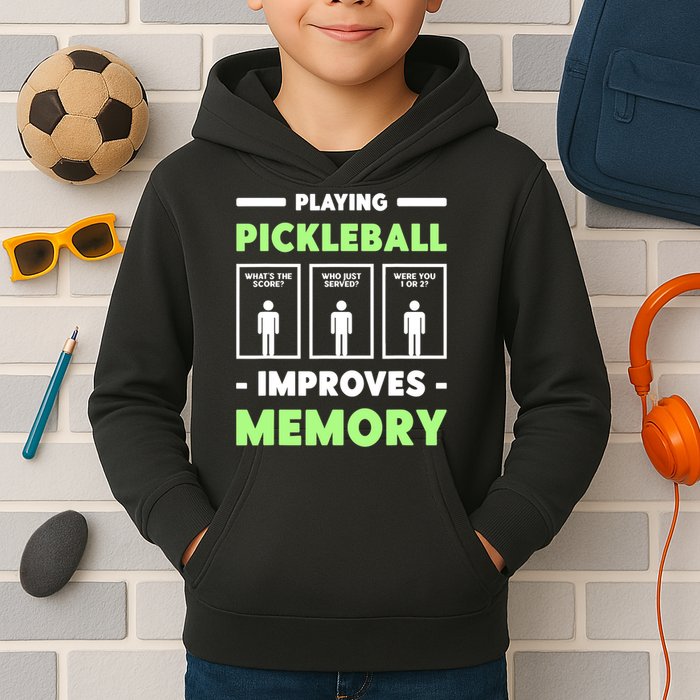 Playing Pickleball Improves Memory Dink Player TShirt Kids Hoodie
