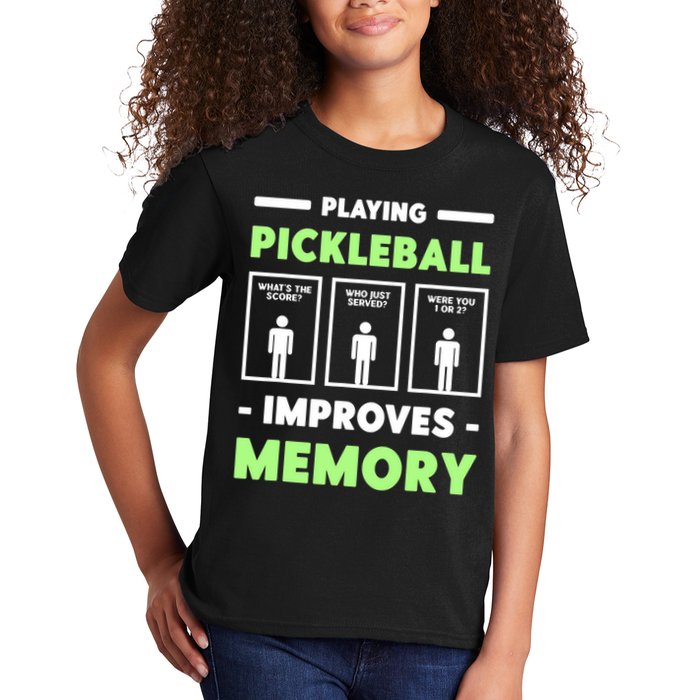 Playing Pickleball Improves Memory Dink Player TShirt Kids T-Shirt