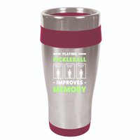Playing Pickleball Improves Memory Dink Player TShirt 16oz Travel Tumbler