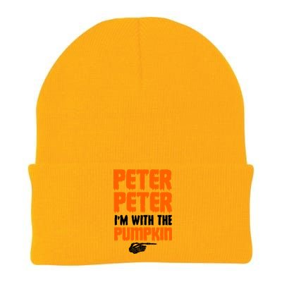 Peter Peter I'm With The Pumpkin Knit Cap Winter Beanie