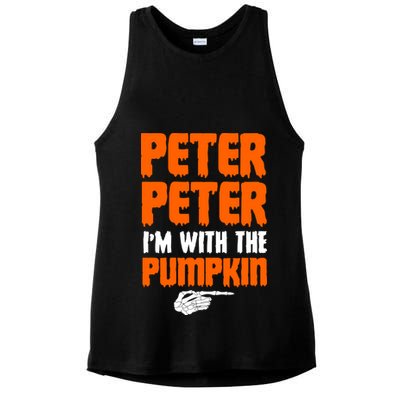 Peter Peter I'm With The Pumpkin Ladies PosiCharge Tri-Blend Wicking Tank
