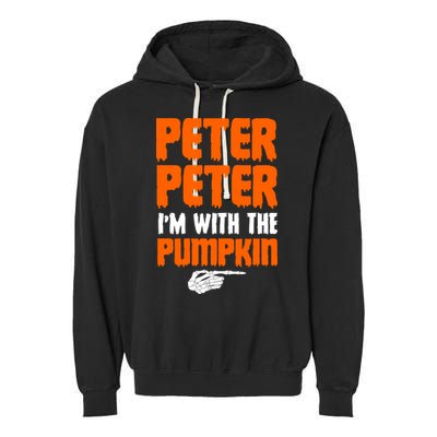Peter Peter I'm With The Pumpkin Garment-Dyed Fleece Hoodie