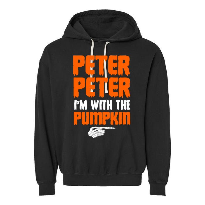 Peter Peter I'm With The Pumpkin Garment-Dyed Fleece Hoodie