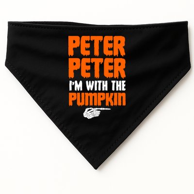 Peter Peter I'm With The Pumpkin USA-Made Doggie Bandana