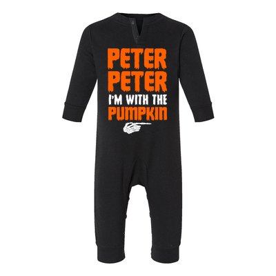 Peter Peter I'm With The Pumpkin Infant Fleece One Piece