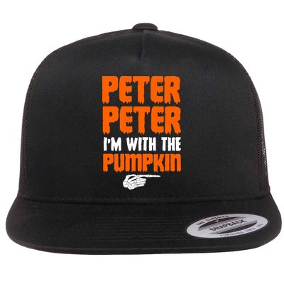 Peter Peter I'm With The Pumpkin Flat Bill Trucker Hat
