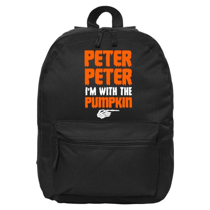 Peter Peter I'm With The Pumpkin 16 in Basic Backpack