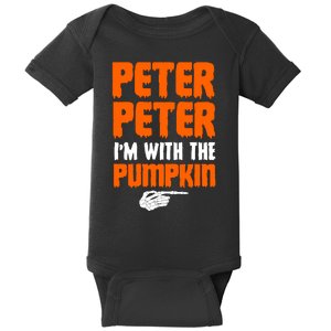 Peter Peter I'm With The Pumpkin Baby Bodysuit