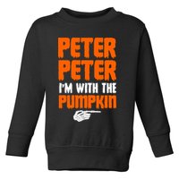 Peter Peter I'm With The Pumpkin Toddler Sweatshirt