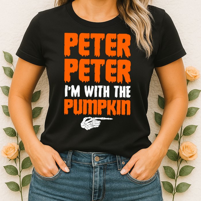 Peter Peter I'm With The Pumpkin Womens T-Shirt