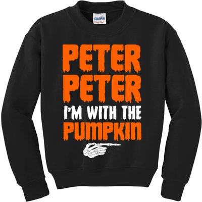 Peter Peter I'm With The Pumpkin Kids Sweatshirt