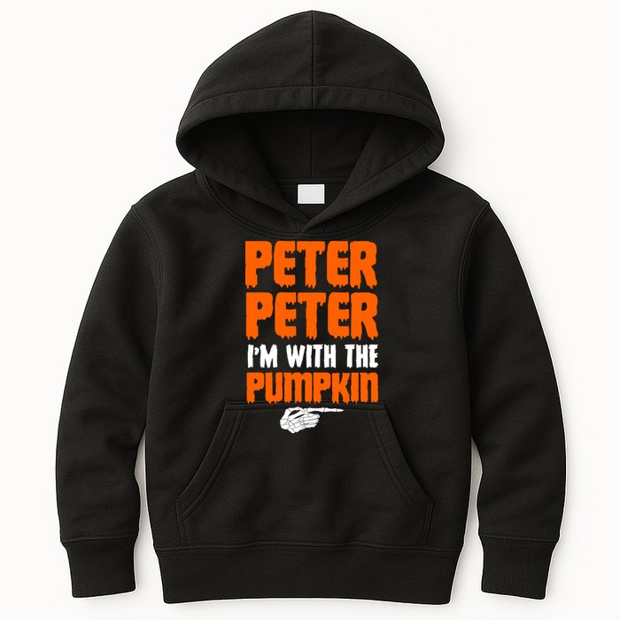 Peter Peter I'm With The Pumpkin Kids Hoodie
