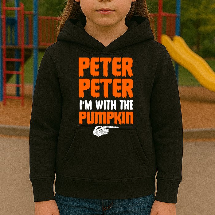 Peter Peter I'm With The Pumpkin Kids Hoodie