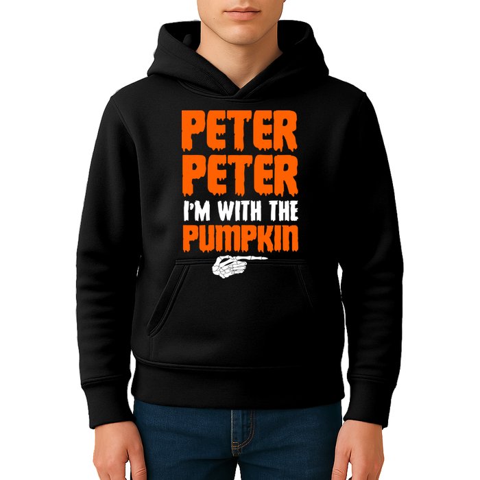 Peter Peter I'm With The Pumpkin Kids Hoodie