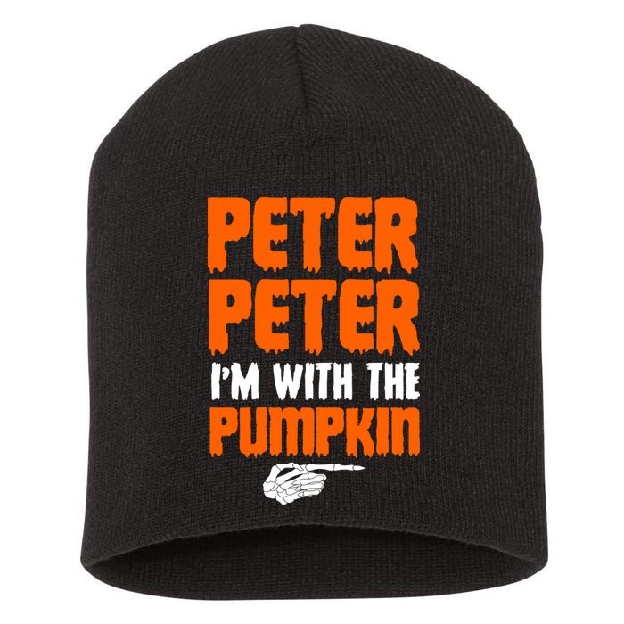 Peter Peter I'm With The Pumpkin Short Acrylic Beanie