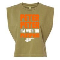 Peter Peter I'm With The Pumpkin Garment-Dyed Women's Muscle Tee