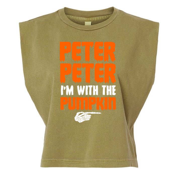 Peter Peter I'm With The Pumpkin Garment-Dyed Women's Muscle Tee