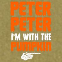 Peter Peter I'm With The Pumpkin Garment-Dyed Women's Muscle Tee