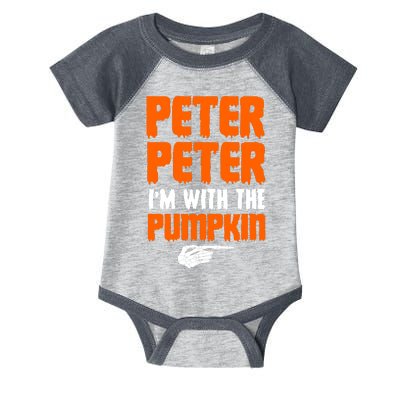 Peter Peter I'm With The Pumpkin Infant Baby Jersey Bodysuit