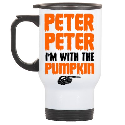 Peter Peter I'm With The Pumpkin Stainless Steel Travel Mug