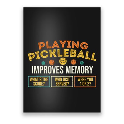 Playing Pickleball Improves Memory Pickleballers Poster
