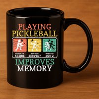 Playing Pickleball Improves Memory Pickleball 11oz C Handle Ceramic Mug
