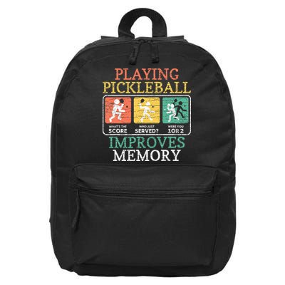 Playing Pickleball Improves Memory Pickleball 16 in Basic Backpack
