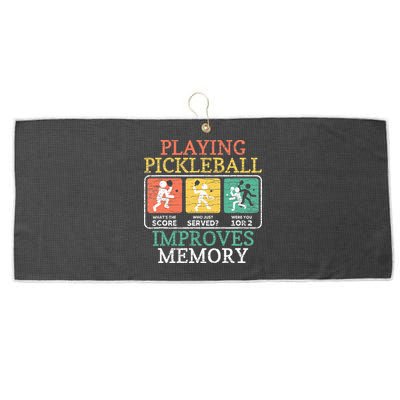 Playing Pickleball Improves Memory Pickleball Large Microfiber Waffle Golf Towel